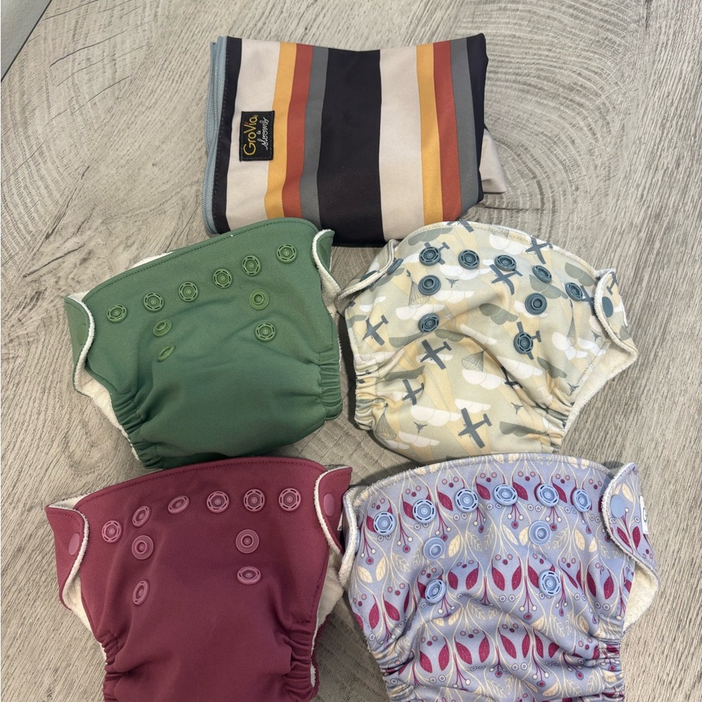 Kids Reusable Diaper Set - Multicolor